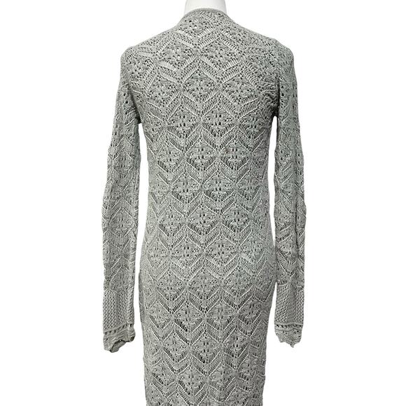 Chico’s Duster Cardigan White Lightweight Sheer Long Sz 0 (S-4) - Picture 4 of 12